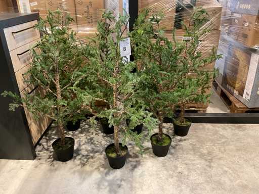 Arbre artificiel Larix en pot (7x)