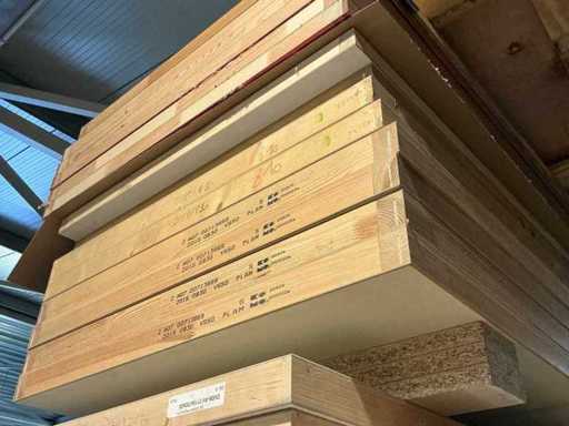 Unpainted tube trowel fire-resistant painter's doors (8x)