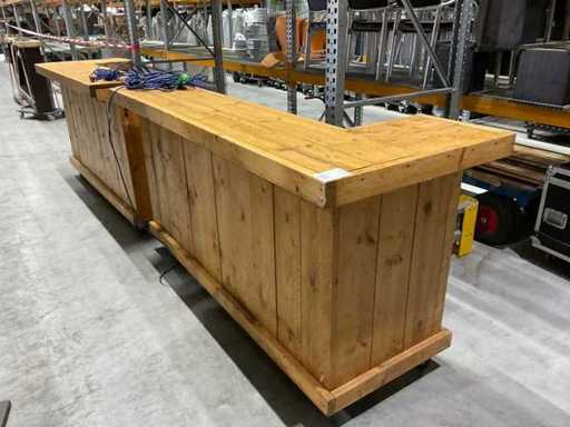 LED din lemn gol 5 metri