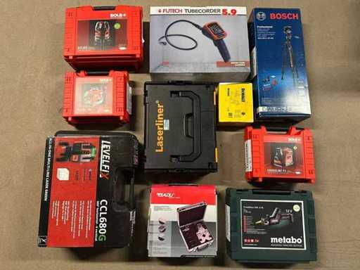 Various construction lasers, tools and white goods