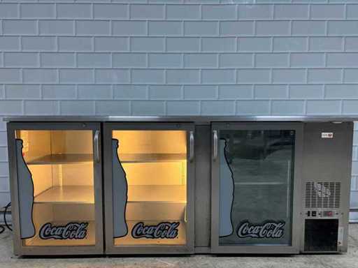 Gamko - Eco 222GMUCCS - 3 portes Coca Cola Porte en verre refroidissante en acier inoxydable