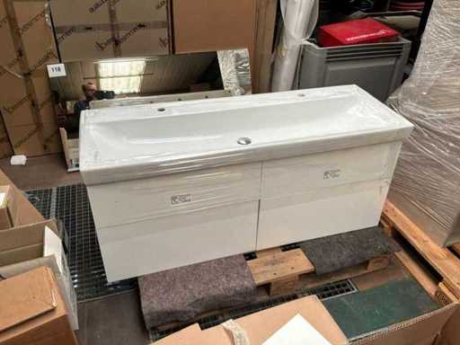 Lavabo Sleurs avec miroir