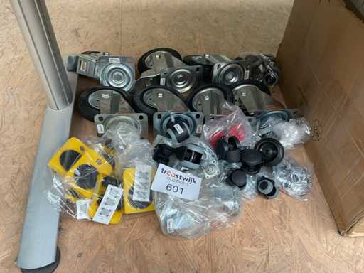 1 x partij zwenkwielen