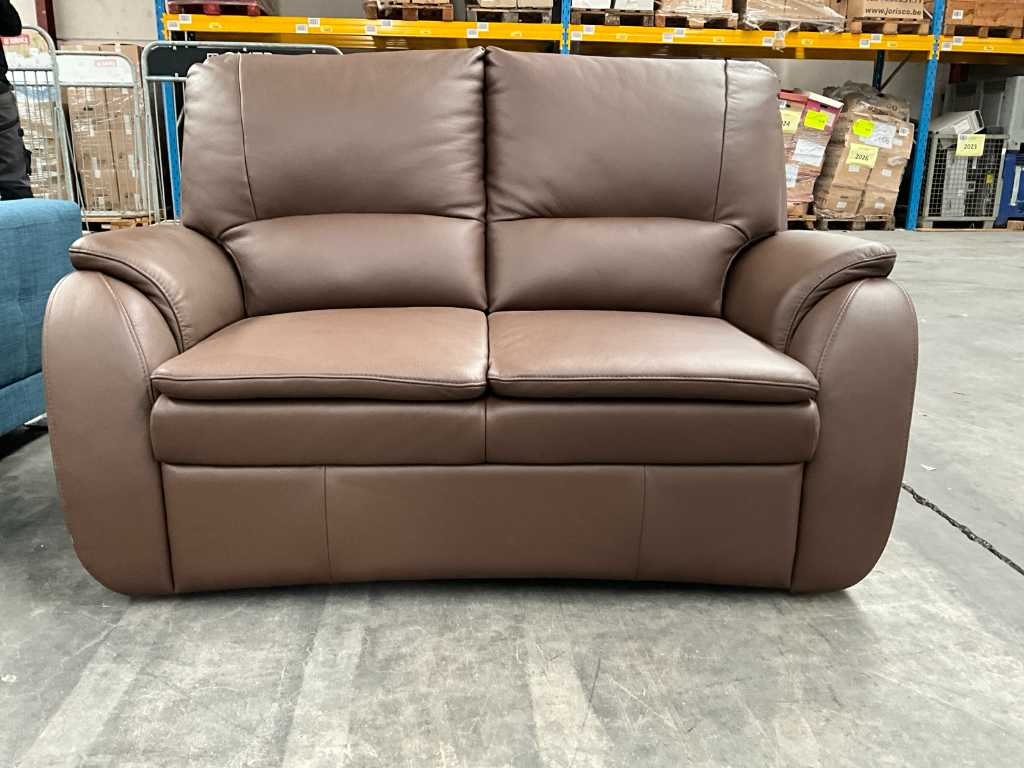 1x 2-seater leather