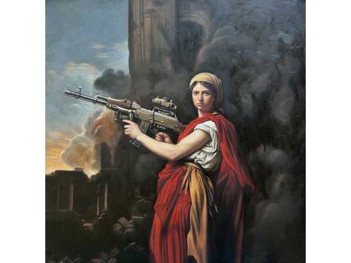 Clémentine Verlaine (Born in 1993), Young Woman with a Rifle