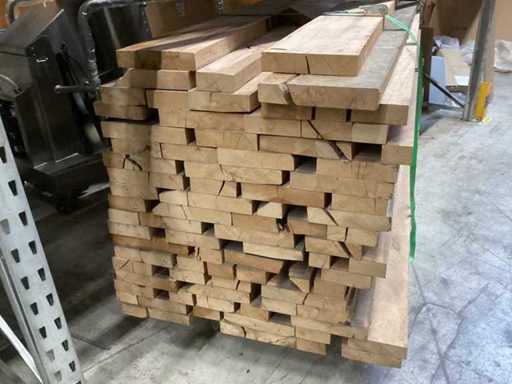 Beech planed / boards edged on 4 sides / beech / 3.10m long / max width board 28cm / thickness board 50mm / dry air-dried