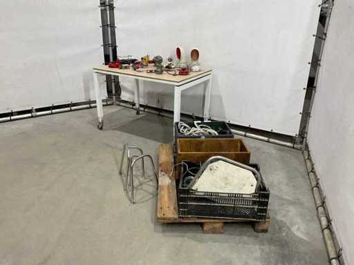 Partij boot onderdelen