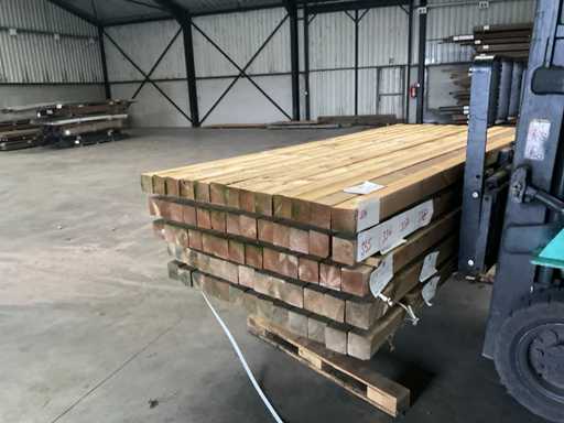 Kieferngartenpfosten durchtränkt 270x8,8x8,8 cm (13x)