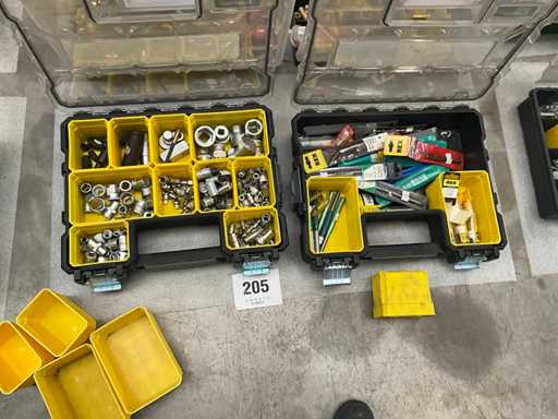 Stanley FATMAX Verdeelkoffers (2x) met inhoud