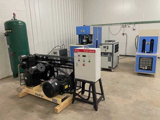 Complete line of PET blowing unit for 5 and 3-gallon bottles