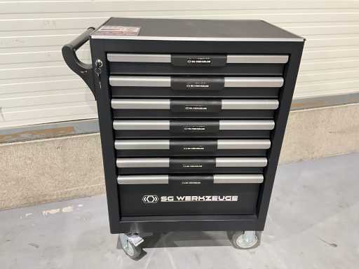 SG Werkzeuge - Blackline - 2025 - 266 piese - Cărucior de scule
