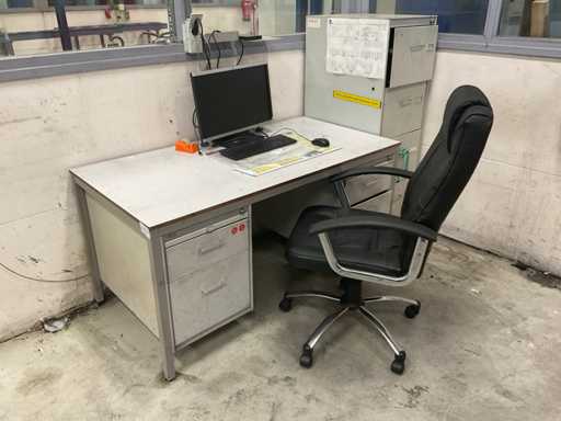 Gispen Schreibtisch + Schrank