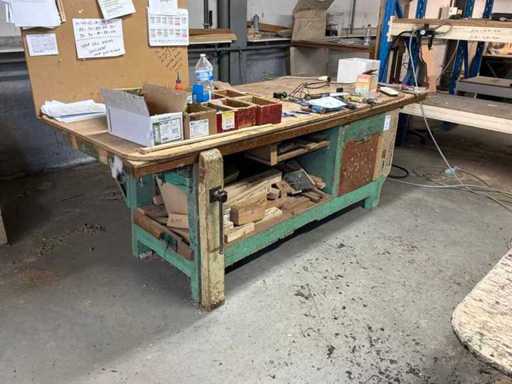 Werkbank hout (2x)