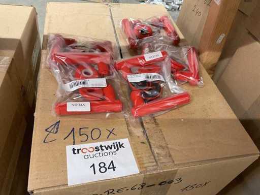 150 poignées de porte rouges