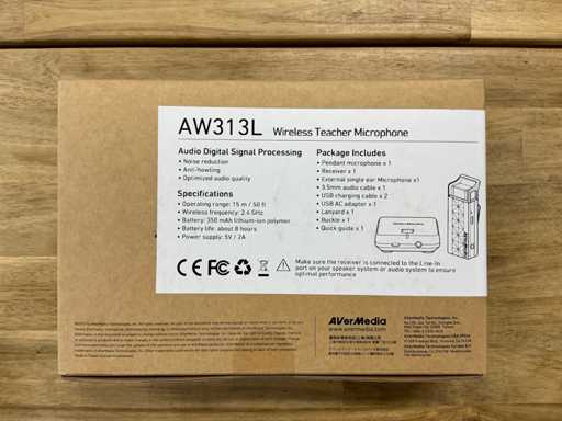 Microfon f?r? fir AVerMedia AW313L pentru profesori