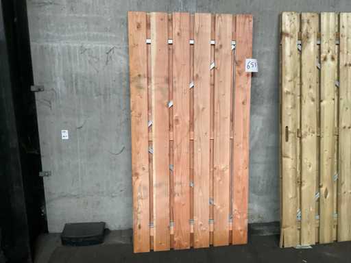 Douglas-Gartentor mit Metallrahmen 190x100 cm