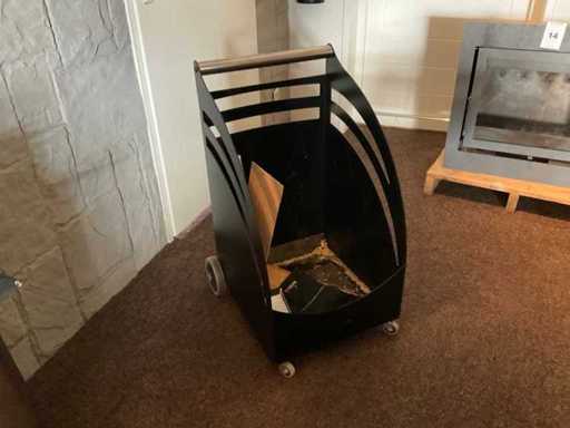 Mobiler Brennholzbehälter