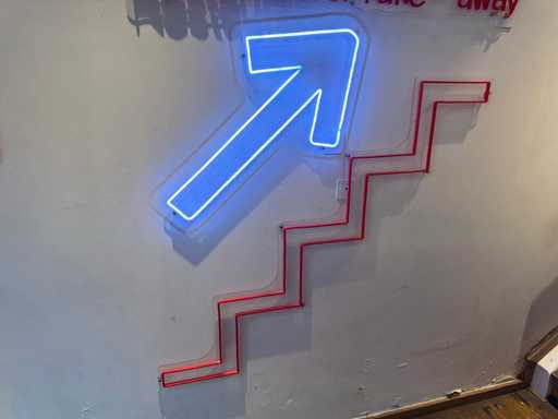 LED Sign "Stairs up"