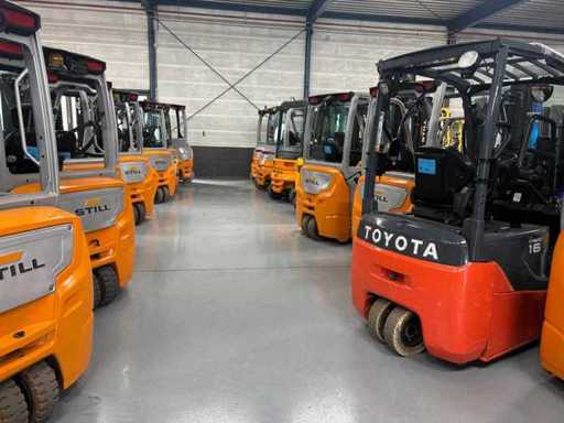 Warehouse stock of forklifts and equipment