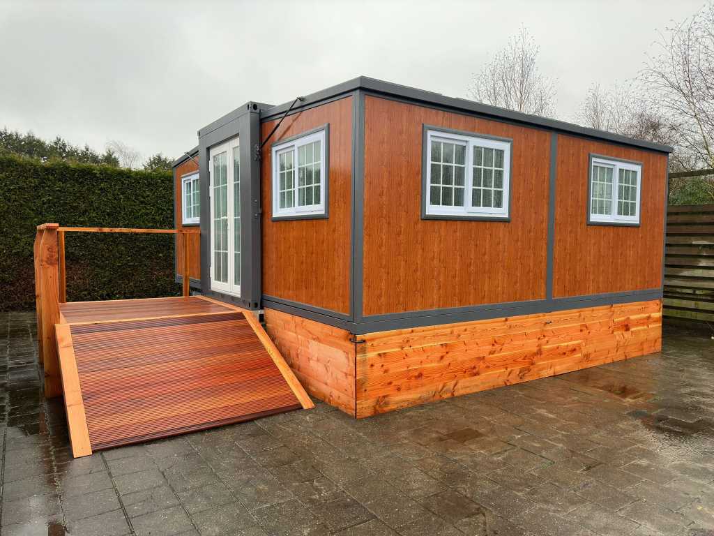 Tiny houses, storage tents, shelters, garden and park machines and tools