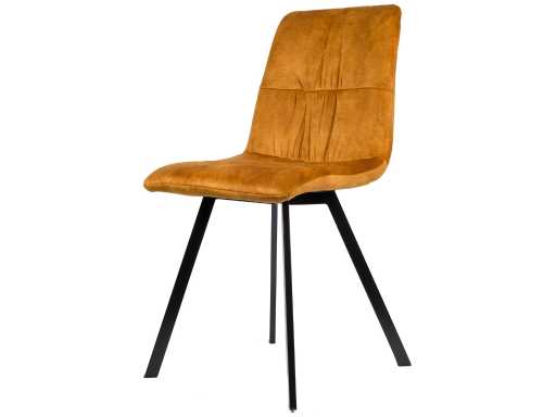 Eetkamerstoelen geel (8x)