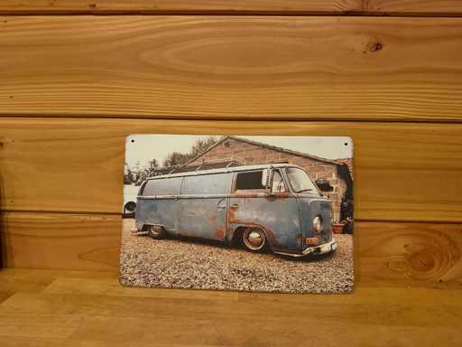 Metalen reclamebord 30x20cm