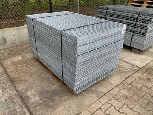 Steel slatted floor 1400x880mm (25x)