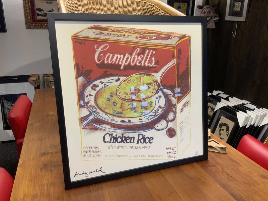 Litografia Andy Warhol "Campbell's Chicken rice"
