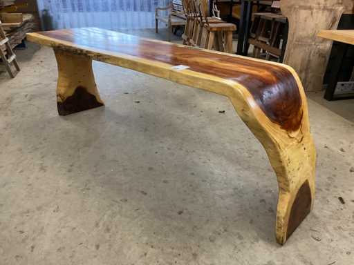 Masă cu trunchi de copac de mobilier Silvijn