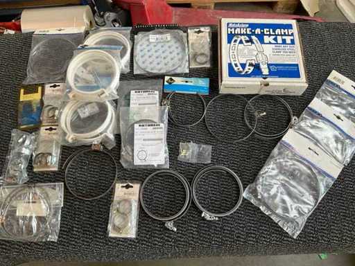 Batch of various Hose Clamps