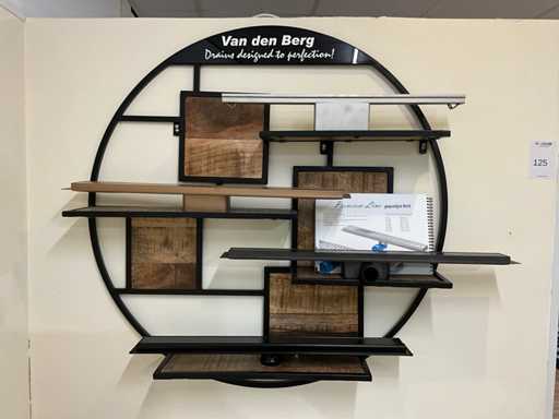 Wandplatte mit 4 Van-den-Berg-Drainagen