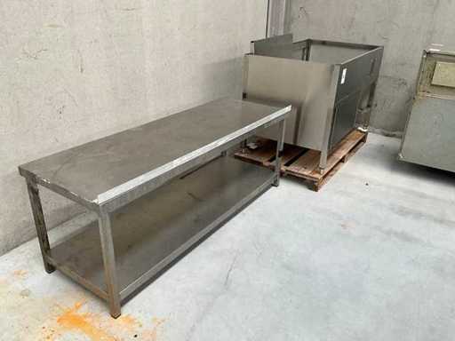 Table de travail en acier inoxydable