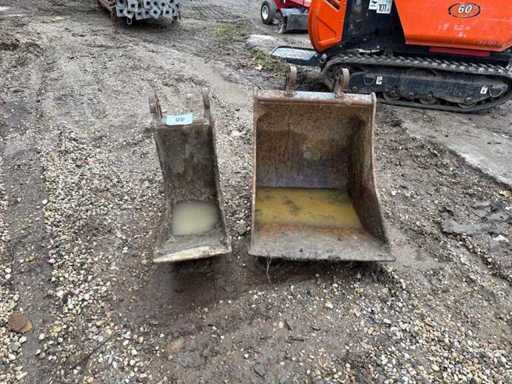 Diverse graafbakken (2x)