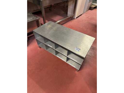 Edelstahl-Aufbewahrungsbank