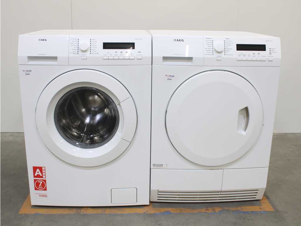 AEG Lavamat Protex Washing Machine & AEG Lavatherm Protex Dryer
