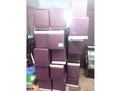 17 Low Purple Benches 