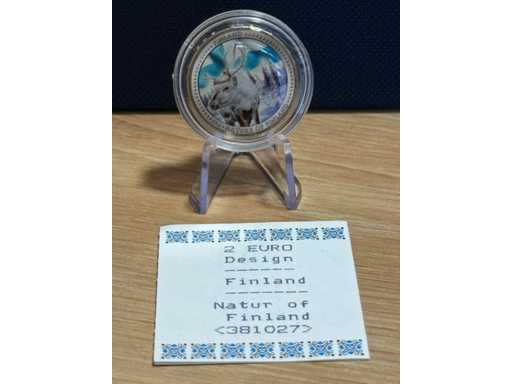 2 Euro Kolorowa Finlandia Charakter Finlandii