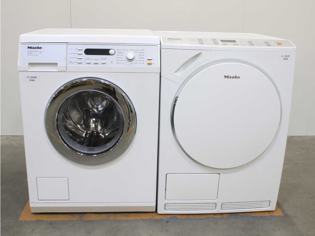 Miele V 5869 SoftCare System Washer & Miele T 9466 C SoftCare System Dryer