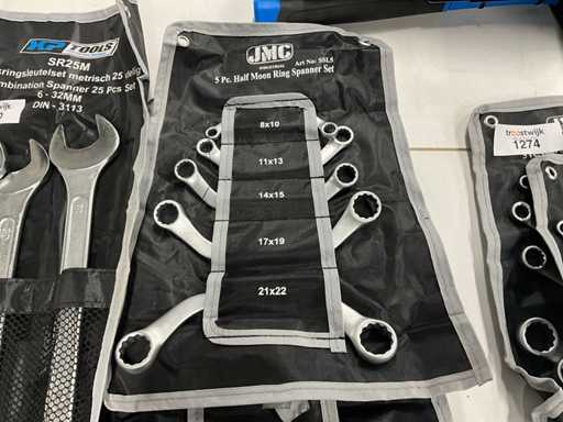 JMC Chiave inglese e chiave ad anello mezza luna