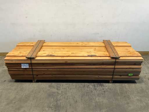 Profilo della baita di tronchi Douglas piantato 300x19,5x2,8 cm (54x)