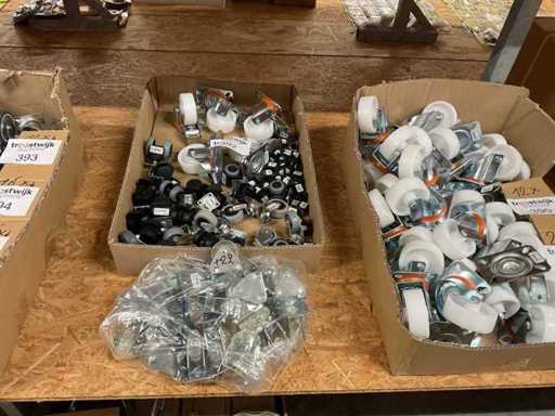 1 x partij zwenkwielen