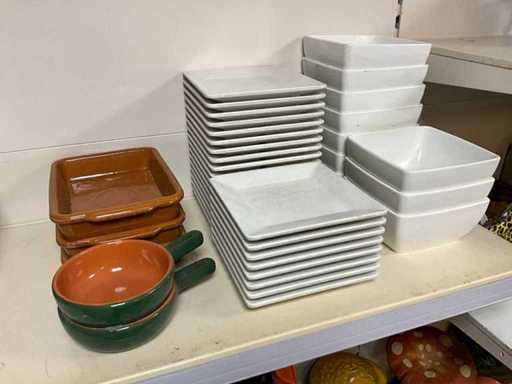 Grocier Square Melamin-Teller (25x)