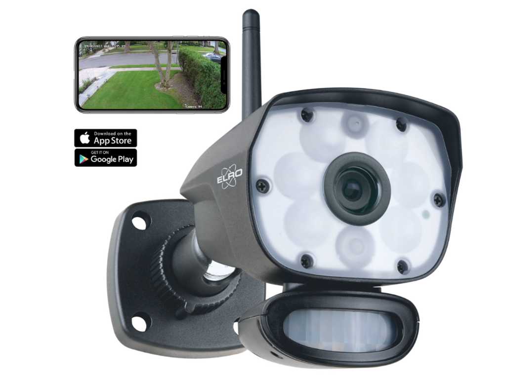 Elro - CC60RIPS - Farb-Nachtsicht-IP-Überwachungskamera mit App