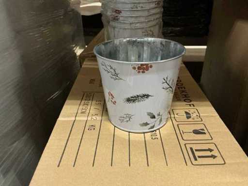 Lot Pot Nature Zinc Ø12xH10,5cm biały (720x)
