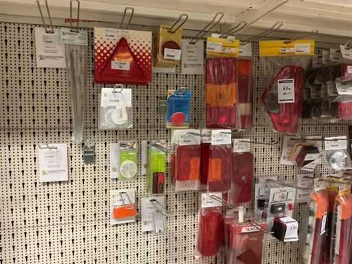 Lotto di vari luci posteriori e riflettori (40x)