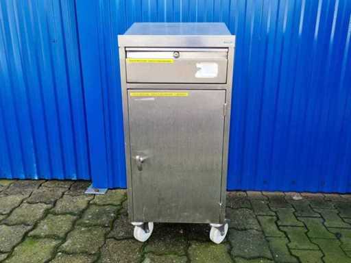 Stainless Steel Desk with Drawer and Door/Work Cabinet Mobile