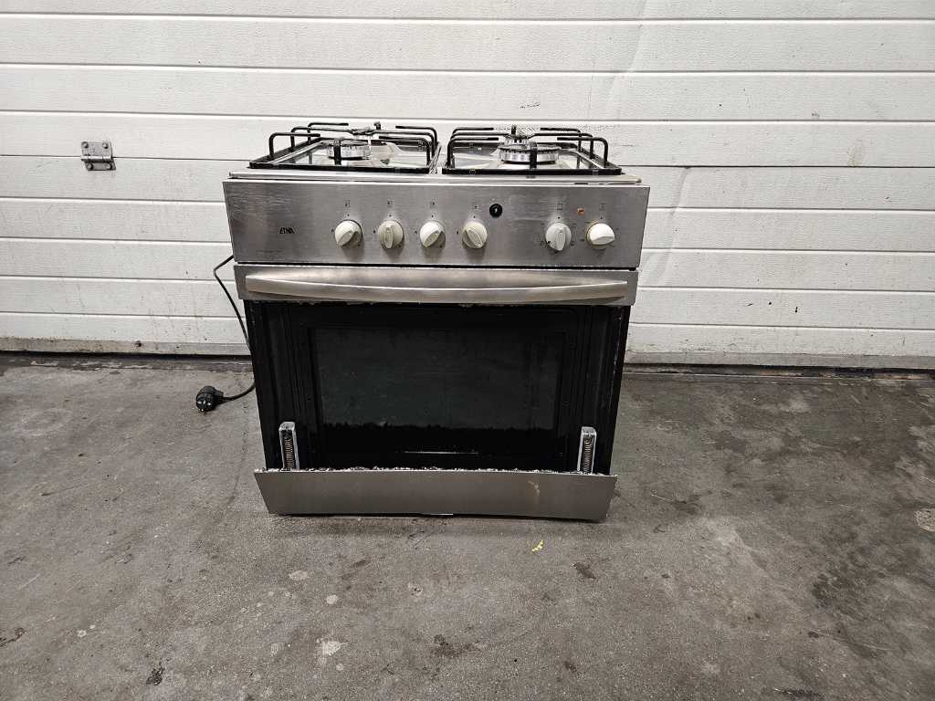 Etna - Four encastrable avec cuisinière à gaz 4 feux