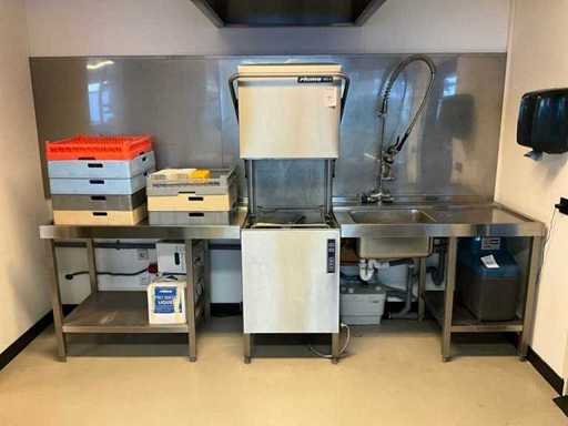 Rhima - WD 6 - Doorschuif vaatwasser professioneel