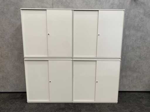 Wini Winea Maxx - 4-delige houten schuifdeurkast