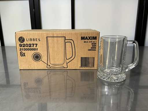 Libbey - Maxim - Boîte de chopes à bière (6x)